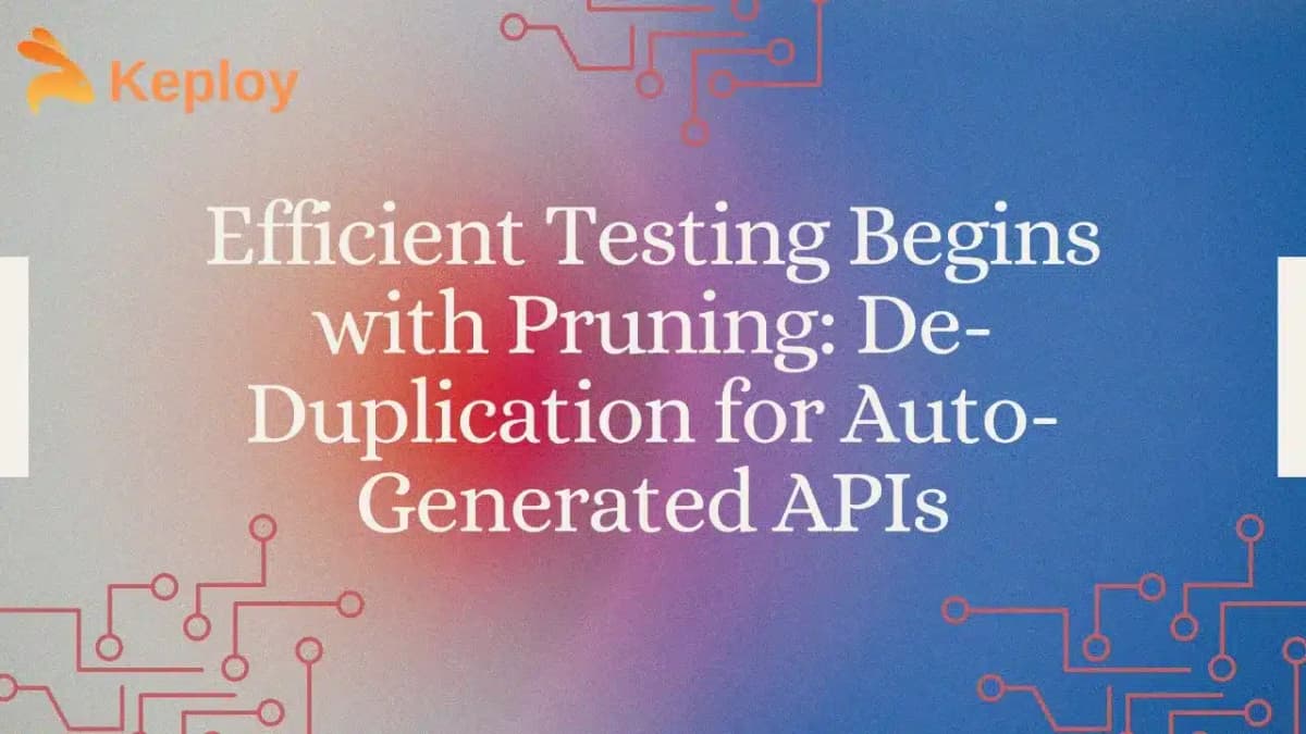 Cover Image for Maintaining Auto-Generative API Tests: Need of de-duplicate tests