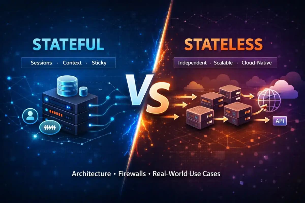 Cover Image for Stateful vs Stateless: A Developer’s Real-World Guide (2026)
