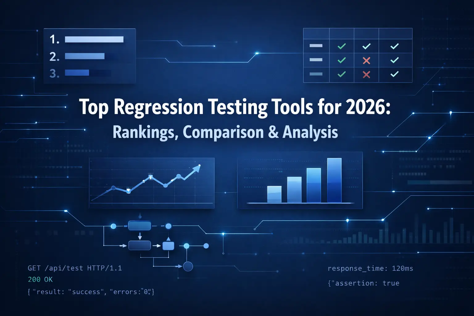Cover Image for Top Regression Testing Tools For 2026: Rankings, Comparison & Analysis